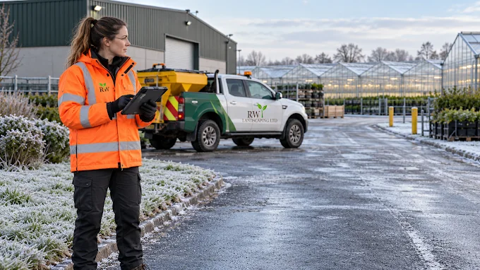 RW Landscaping winter site imagery